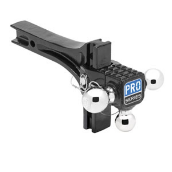 Picture of Pro Series Hitches  Class III/IV 2" 2K/10K/14K Adj Steel Triple Ball Mount 63070 14-1975                                     