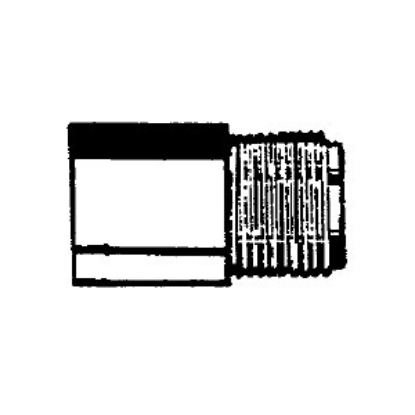 Picture of QEST Qicktite (R) 3/4" MPT x 1/2" FPT Gray Acetal Fresh Water Straight Fitting  10-4190                                      