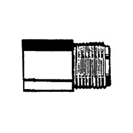 Picture of QEST Qicktite (R) 3/4" MPT x 1/2" FPT Gray Acetal Fresh Water Straight Fitting  10-4190                                      