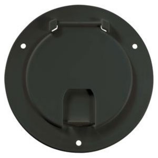 Picture of RV Designer  Black Round Non-Lockable Access Door B113 19-3053                                                               