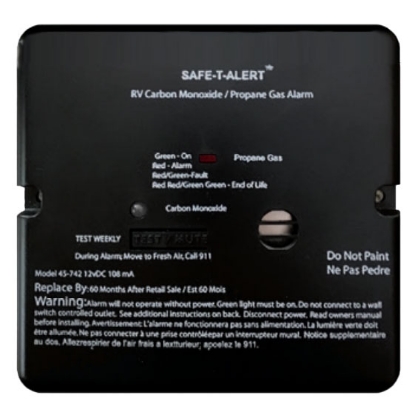 Picture of Safe-T-Alert  Black CO/LP Leak Detector 45-742-BL 03-2165                                                                    