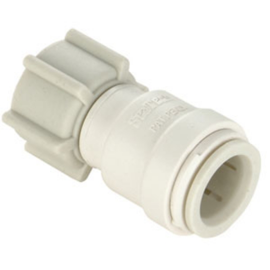 Picture of Sea Tech 35 Series 1/2" Fem QC Copper Tube x 3/4" FGHT Swivel Nut Off-White Polysulfone Fresh W 013510-1014 69-7150          