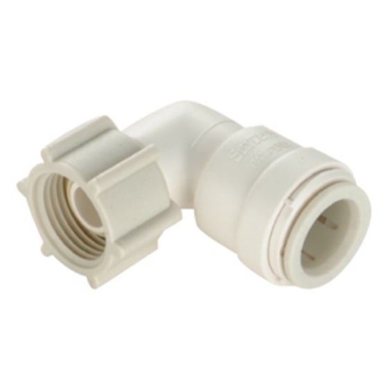 Picture of Sea Tech 35 Series 1/2" Female QC Copper Tube x 1/2" FNPS Swivel Nut Off-White Polysulfone Fres 013520-1008 10-8171          