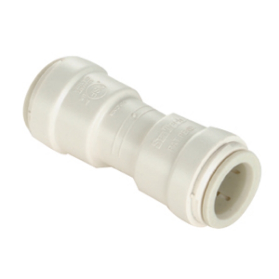 Picture of Sea Tech 35 Series 3/8" Female QC Copper Tube Off-White Polysulfone Fresh Water Union Connector 013515-08 10-8162            