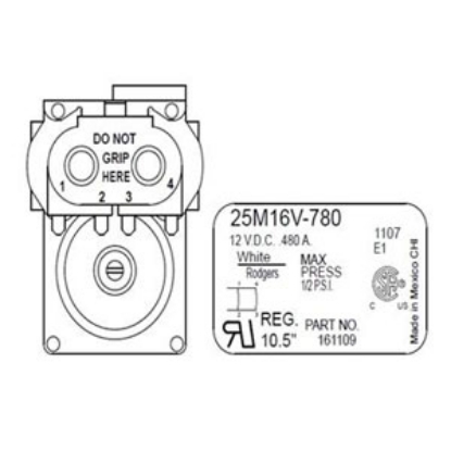 Picture of Suburban White Rodgers 12VDC Gas Valve Solenoid 521072 41-1045                                                               