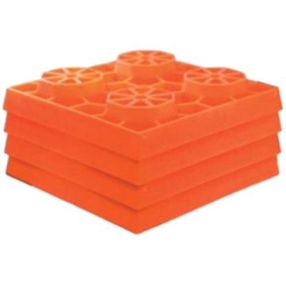 Picture of Tri-Lynx  4-Pk 8.5"x8.5"x1" Plastic Interlocking Levelling Blocks w/Storage Bag 00016 15-0288                                