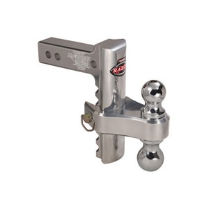 Picture of Trimax Locks Razor (TM) RP 2" 10K 6" Adj Drop/ Lift Aluminum Double Ball Mount TRZ6ALRP 14-8840                              