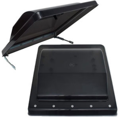 Picture of Valterra  Black Polypropylene Jensen/ Ventline/ Elixir/ Ventadome Style Roof Vent Lid A10-3376 22-0449                       