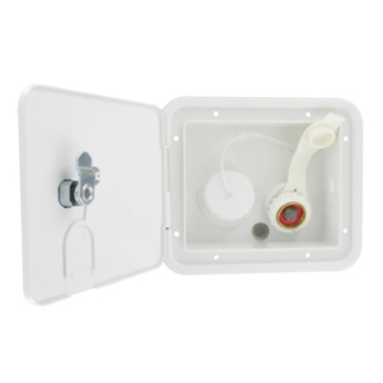 Picture of Valterra  White Plastic Lockable Gravity Hatch Fresh Water Inlet A01-2004VP 10-0123                                          