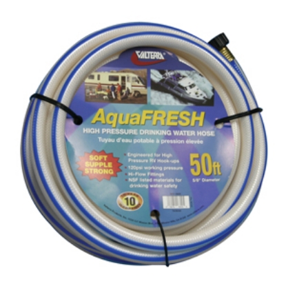 Picture of Valterra Aqua Fresh White 5/8"x50' Fresh Water Hose w/Gripper W01-6600 11-0096                                               