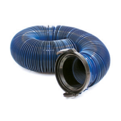 Picture of Valterra Quick Drain Blue 10' 8 Mil Vinyl Sewer Hose D04-0120PB 11-0110                                                      