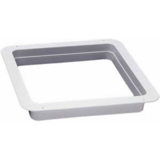 Picture of Ventline  Birch White 1-1/8" Deep for 14"x14" Opening Radius Roof Vent Garnish VA0445-25 96-4497                             