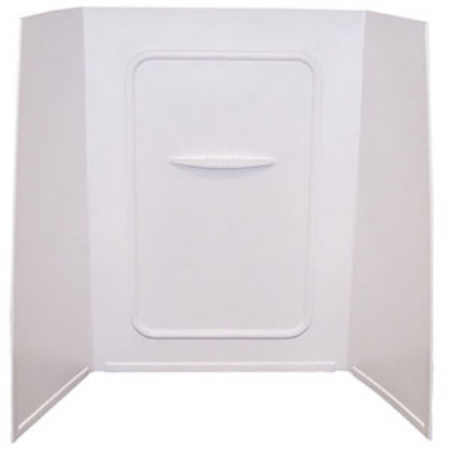 Picture of Better Bath  1-Piece White 24"L x 36"W x 59"H Shower Surround 210305 10-5738                                                 