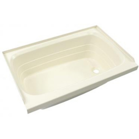 Picture of Better Bath  White 24"x36" RH Drain ABS Standard Bathtub 209658 10-1893                                                      