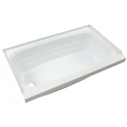 Picture of Better Bath  White 24"x40" LH Drain ABS Standard Bathtub 209673 10-1896                                                      