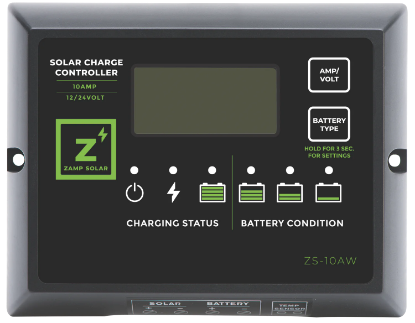 Picture of Zamp Solar 10 Amp 5-Stage PWM Charge Controller