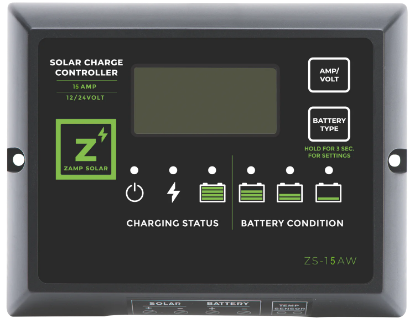 Picture of Zamp Solar 15 Amp 5-Stage PWM Charge Controller