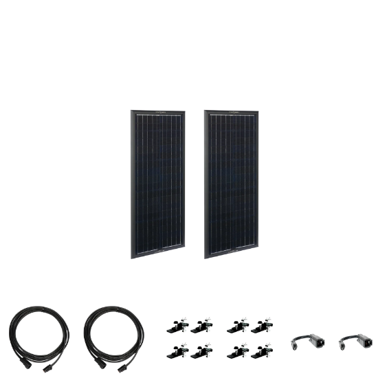 Picture of Zamp Solar OBSIDIAN Series 90 Watt Solar Panel Kit (2x45)