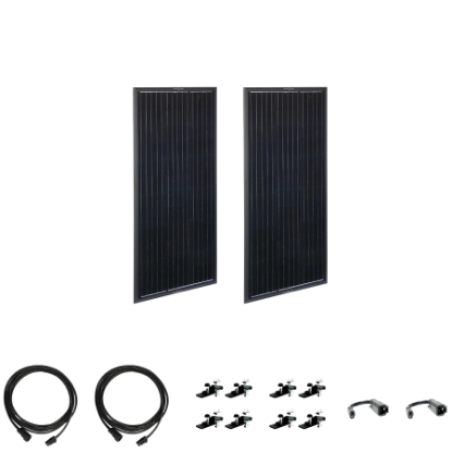 Picture of Zamp Solar OBSIDIAN Series 200 Watt Solar Panel Kit (2x100)