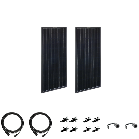 Picture of Zamp Solar OBSIDIAN Series 200 Watt Solar Panel Kit (2x100)