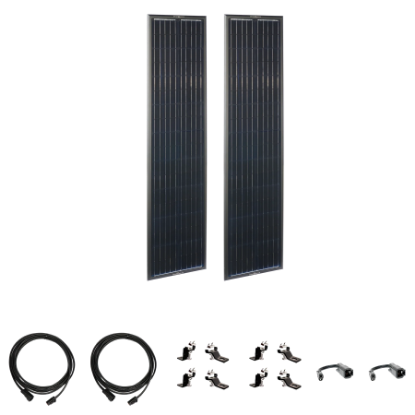 Picture of Zamp Solar Airstream OBSIDIAN SERIES 180 Watt Long Solar Panel Expansion Kit