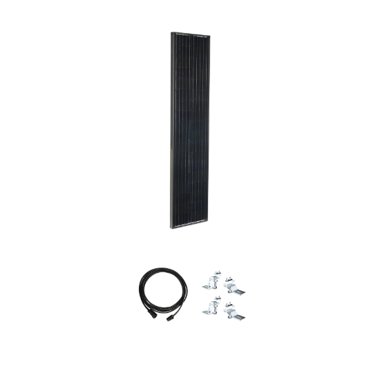 Picture of Zamp Solar Airstream Legacy Black 95 Watt Solar Panel Expansion Kit