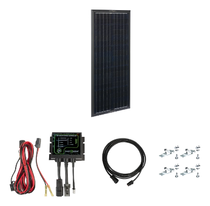 Picture of Zamp Solar Side By Side OBSIDIAN Series 45 Watt Battery Maintainer Kit