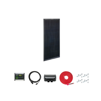 Picture of Zamp Solar OBSIDIAN Series 100 Watt Solar Panel Deluxe Kit