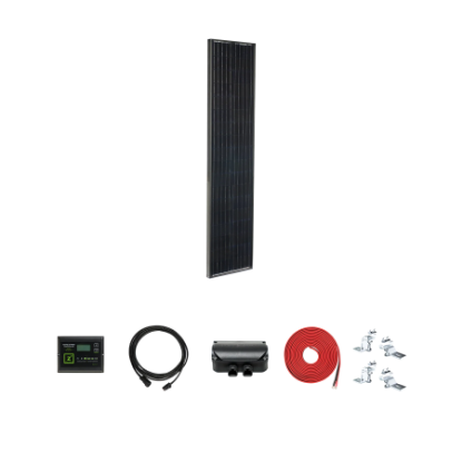 Picture of Zamp Solar Legacy Black 95 Watt Solar Panel Deluxe Kit