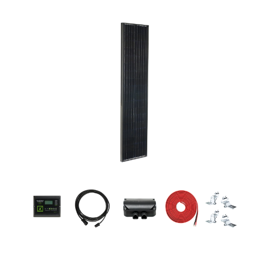 Picture of Zamp Solar Legacy Black 95 Watt Solar Panel Deluxe Kit