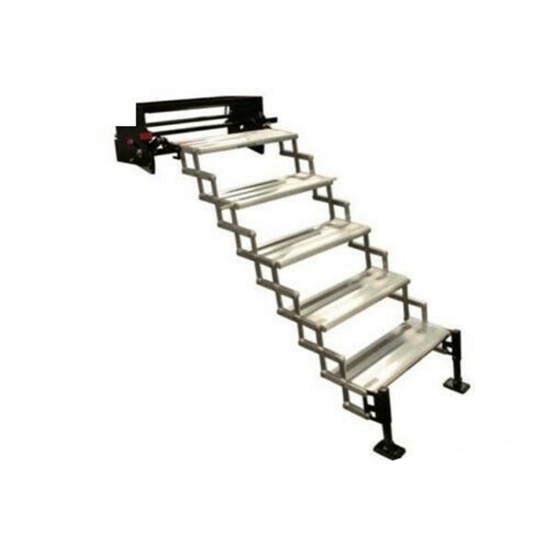 Picture of Torklift GlowStep Revolution 27.5"W x 8"D x 7.5"R Aluminum Silver 5 Entry Steps