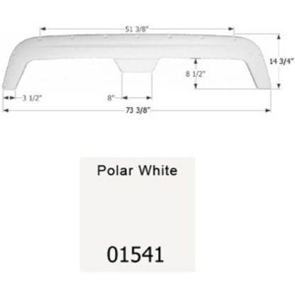 Picture of Icon  Polar White Tandem Axle Fender Skirt For Fleetwood Brands 01541 15-1623                                                