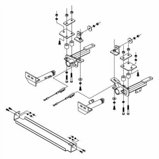 Picture of Roadmaster 521434-1 Base Plate Tow Bar Mount Bracket Kit For Jeep Liberty